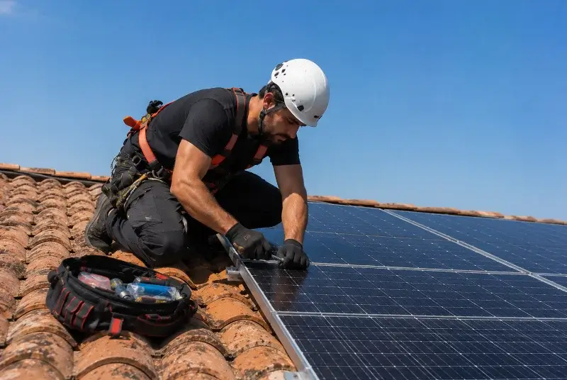 Maintenance et monitoring de panneaux solaires à Irais