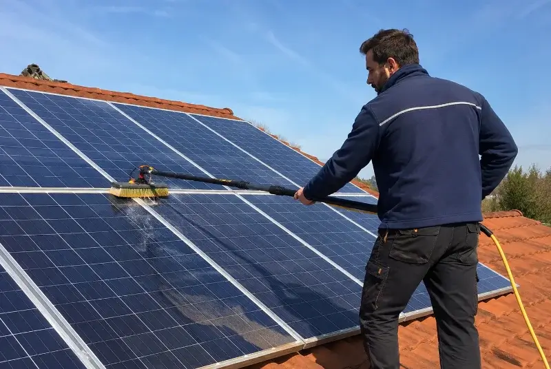 Nettoyage et entretien de panneaux solaires à Irais